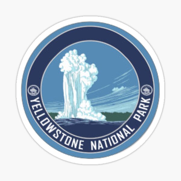 Item preview, Yellowstone National Park Travel Decal Old Faithful designed and sold by MeLikeyTees.