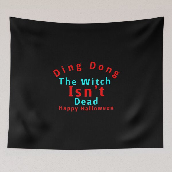Item preview, Ding Dong, La bruja no está muerta, Feliz Halloween, inscripción genial designed and sold by artdragongift 15.