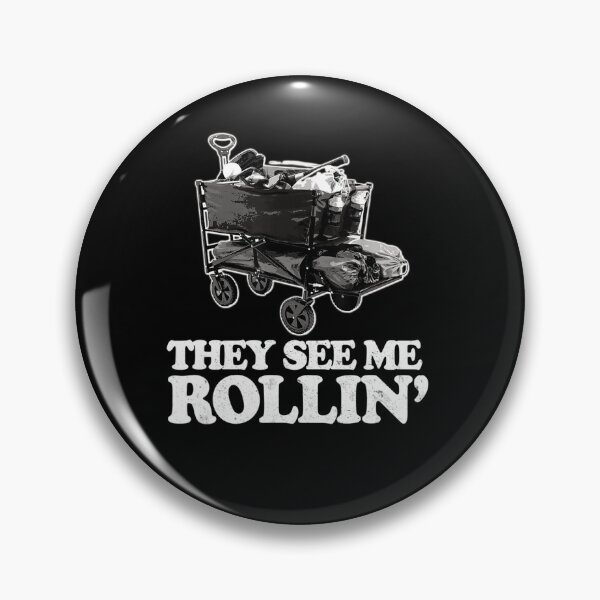 Item preview, They See Me Rollin, Funny Ballpark Wagon - Softball Baseball designed and sold by edensmr.