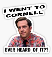 Andy Bernard, Cornell Grad Sticker