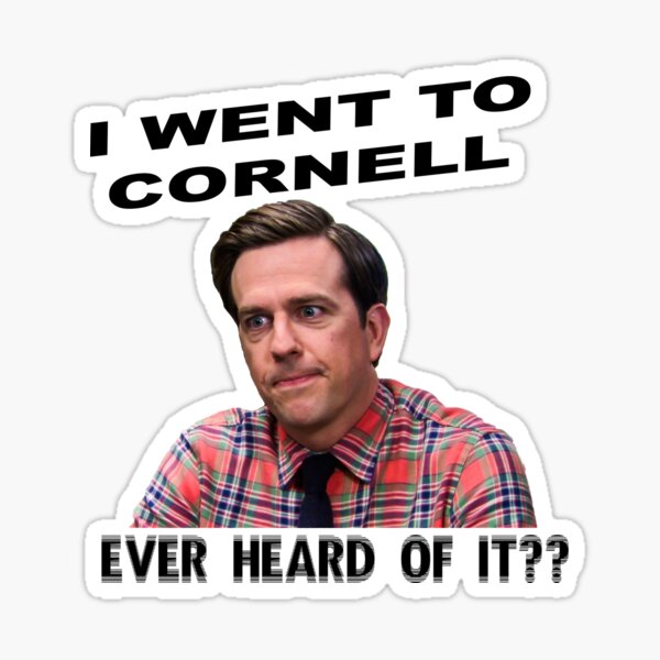 Andy Bernard, Cornell Grad Sticker