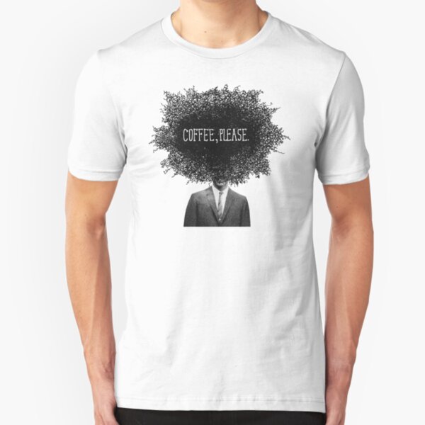 Coffee, Please Slim Fit T-Shirt