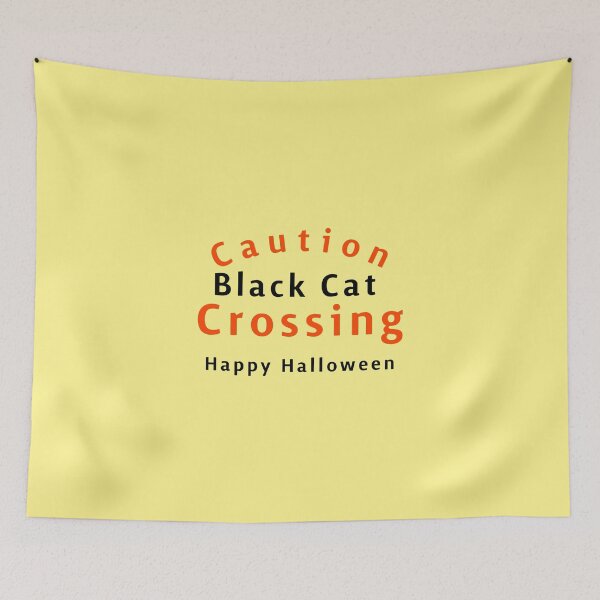 Item preview, Precaución Black Cat Crossing, Feliz Halloween, inscripción genial designed and sold by artdragongift 15.