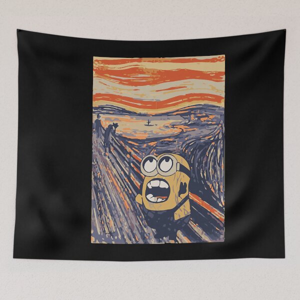 Item preview, the screaming minion edvard munch  designed and sold by runkullilei.