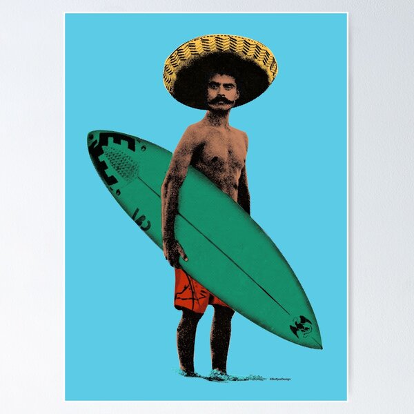 Item preview, Zapata Surfer - Colorized 1 designed and sold by boltjesdesign.