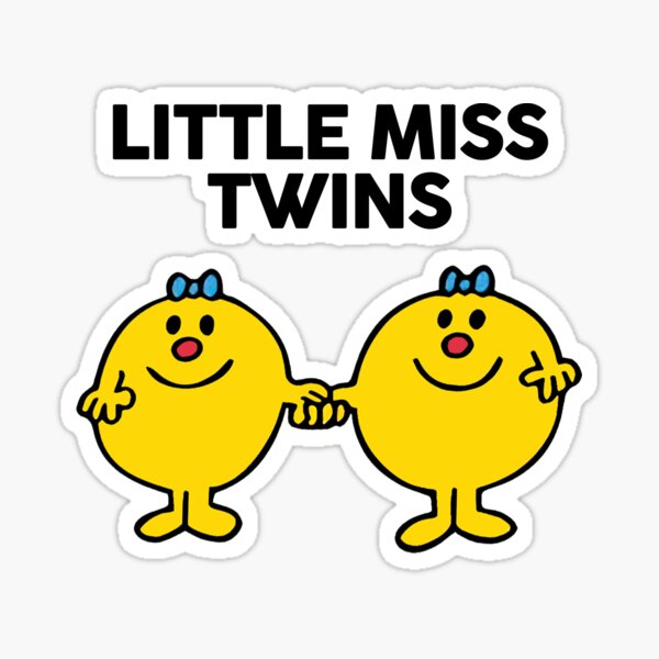  Little Miss Twins Sticker For Sale By GillianBotsford Redbubble