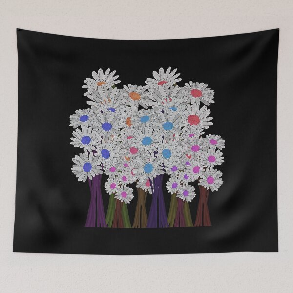 Item preview, Flower Blossoms Botanical Wildflowers Daisy Botanical designed and sold by Teapot-art.