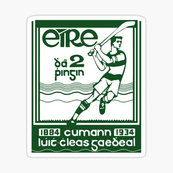 Item preview, Vintage Irish Postage Stamp GAA Eire Dhá Phingin 2p Classic designed and sold by TIMOTHMARTINEZ.