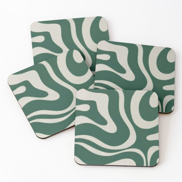 Item preview, Retro Green Wavy designed and sold by noiramcreates.