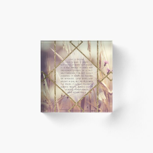 Love is Kind Acrylic Block