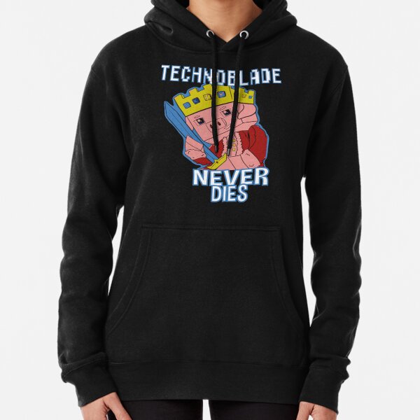 Dream SMP Game Crewneck Hoodie Retro Style Technoblade Never Dies