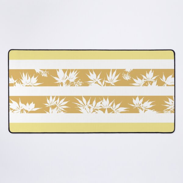Item preview, Japanese Maple Tree Leaf Stripes, Sunny Yellow Color designed and sold by Kelly Weaver.