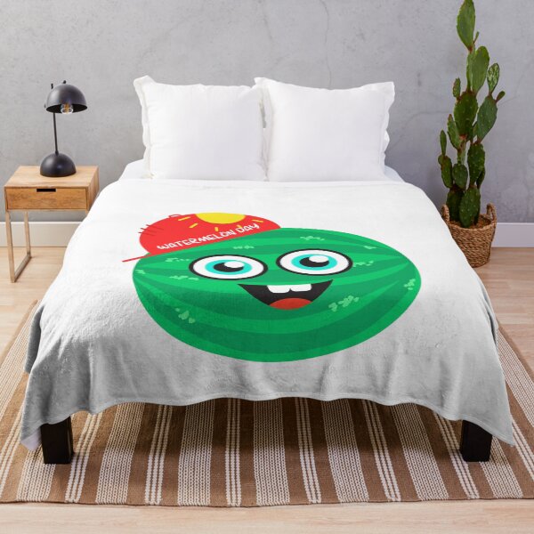 Item preview, National Watermelon Day/Watermelon Day Cute and Funny Cartoon Watermelon With A Happy Face designed and sold by haRexia.