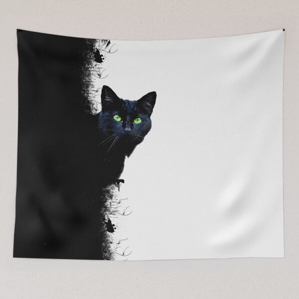 Item preview, Black cat appears from dark designed and sold by Qudor.