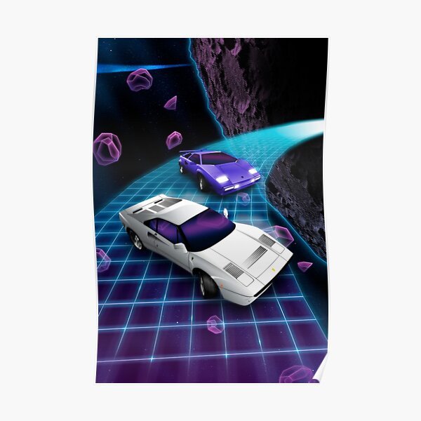Lunar Highway Race Poster