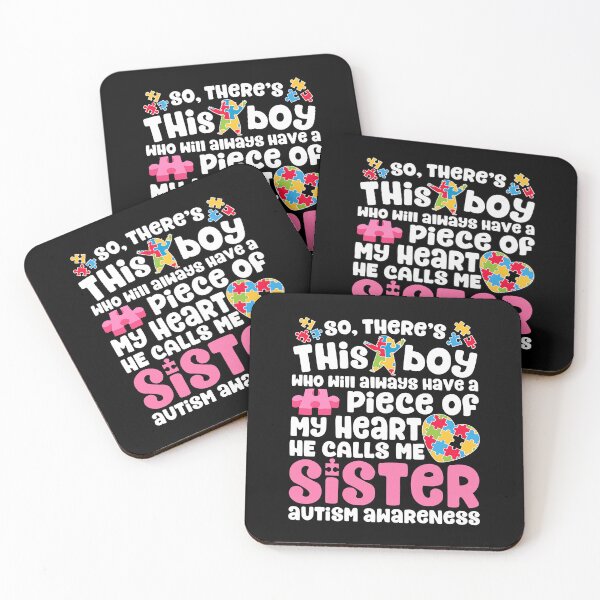 Item preview, There's This Boy He Calls Me Sister Autism Awareness designed and sold by HaaChris-Artis.