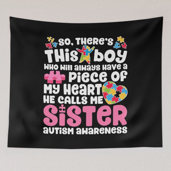 Item preview, There's This Boy He Calls Me Sister Autism Awareness designed and sold by HaaChris-Artis.