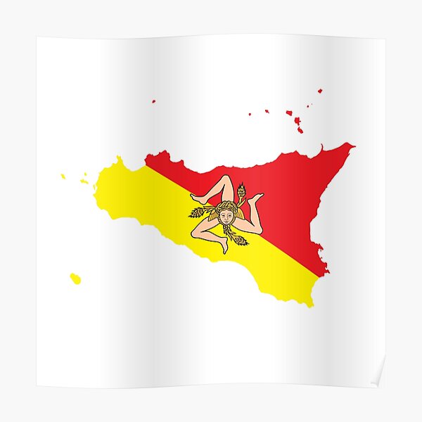 "Flag of Sicily" Poster for Sale by nationalflags Redbubble