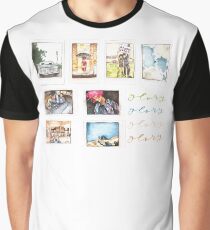Watercolor Glory Polaroids Graphic T-Shirt