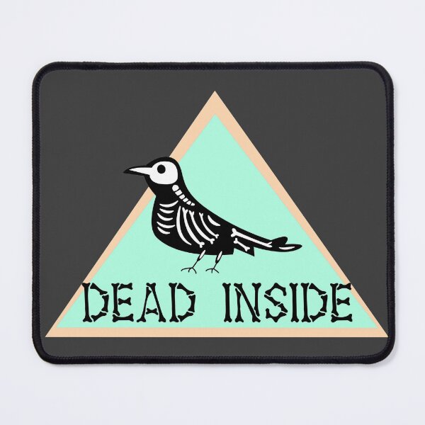 Item preview, Dead Inside Skeleton Crow Green designed and sold by ChiweenieHobbit.