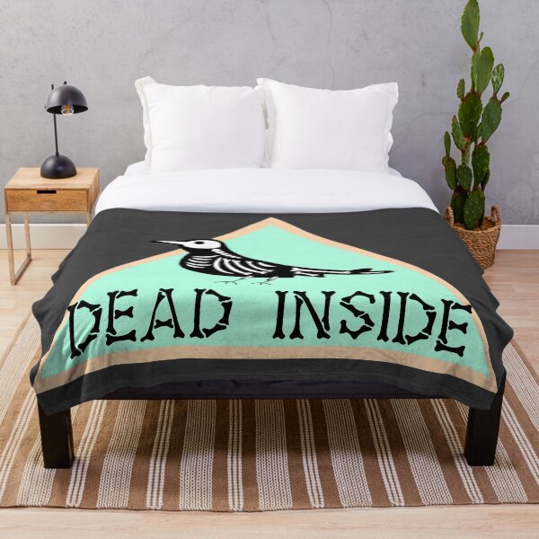 Item preview, Dead Inside Esqueleto Cuervo Verde designed and sold by ChiweenieHobbit.