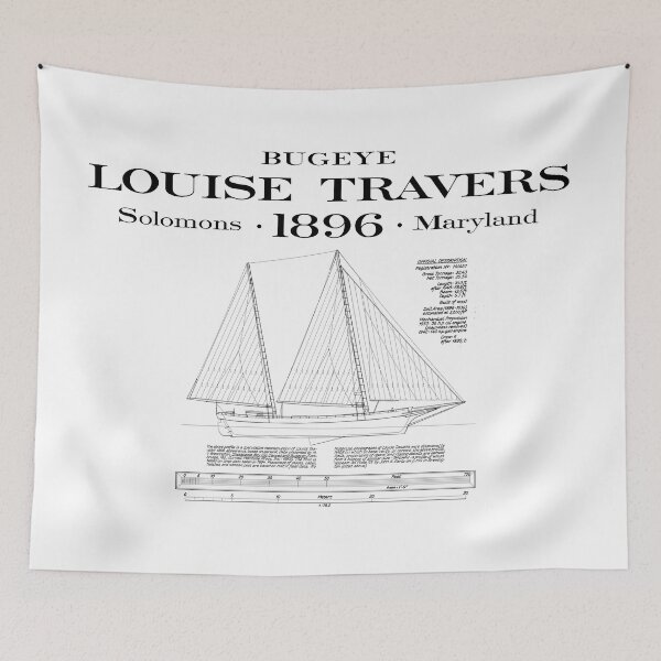 Item preview, Vintage Sailing Ship Bugeye Louise Travers designed and sold by Yeaha.