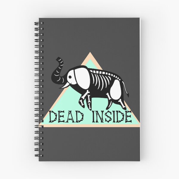 Item preview, Dead Inside Skeleton Elephant Green designed and sold by ChiweenieHobbit.