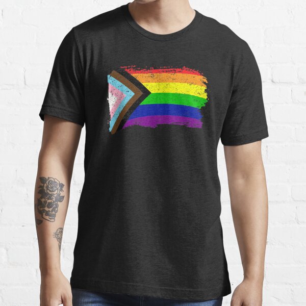 Inclusive Progress Pride Flag Gay Pride Lgbtq Rainbow Flag T Shirt