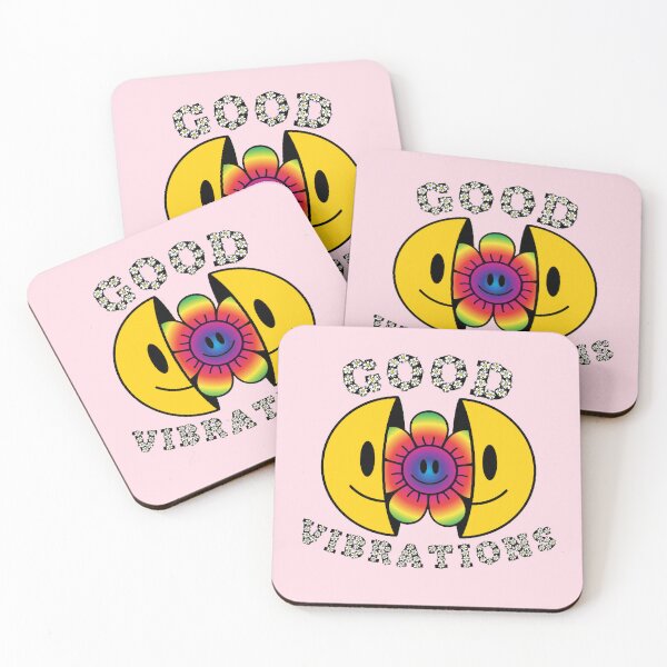 Item preview, GOOD VIBRATIONS Smiling Daisy Rainbow designed and sold by everything4eva.