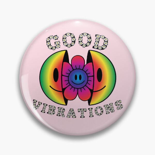 Item preview, GOOD VIBRATIONS Smiling Daisy Rainbow designed and sold by everything4eva.