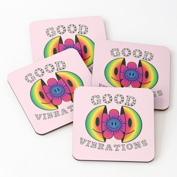 Item preview, GOOD VIBRATIONS Smiling Daisy Rainbow designed and sold by everything4eva.