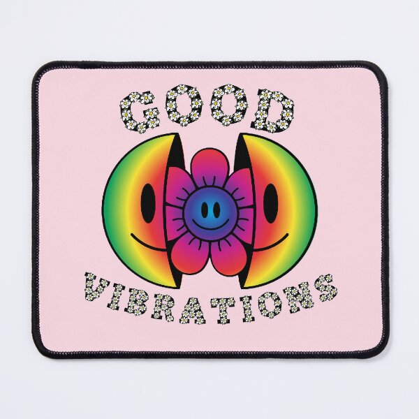 Item preview, GOOD VIBRATIONS Smiling Daisy Rainbow designed and sold by everything4eva.