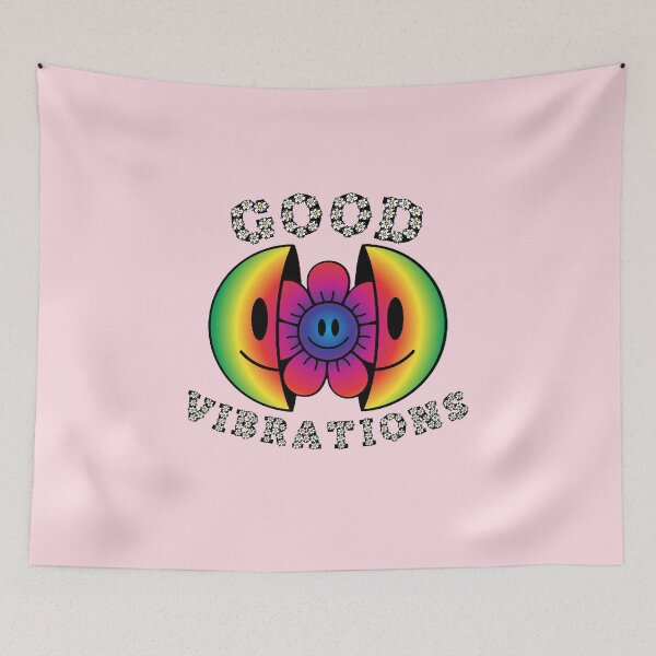 Item preview, GOOD VIBRATIONS Smiling Daisy Rainbow designed and sold by everything4eva.
