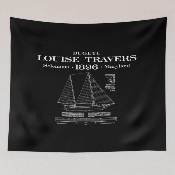 Item preview, Vintage Sailing Ship Bugeye Louise Travers designed and sold by Yeaha.
