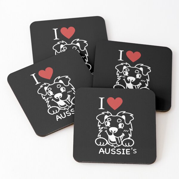 Item preview, [Dogs] I Love Aussie Cattle Dogs Classic T-Shirt designed and sold by smartdogs.