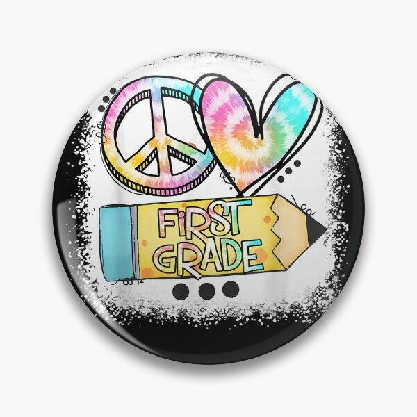 Artikelvorschau, Peace Love First Grade Tie Dye Student Teacher Bleached entworfen und verkauft von LisaVerbeeck.