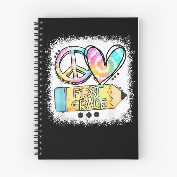 Item preview, Peace Love First Grade Tie Dye Student Teacher Bleached designed and sold by LisaVerbeeck.