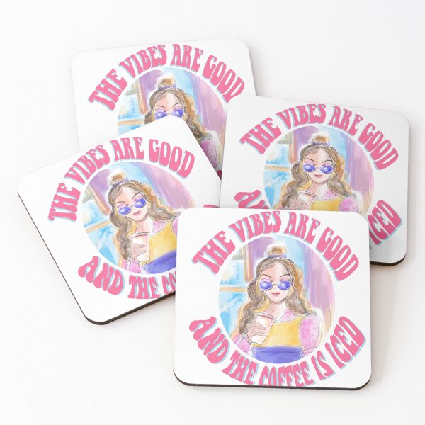 Item preview, Coffe is iced vibes are good designed and sold by PG Illustration.