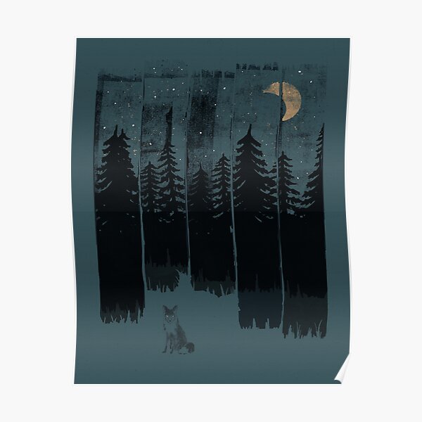 A Fox in the Wild Night Poster