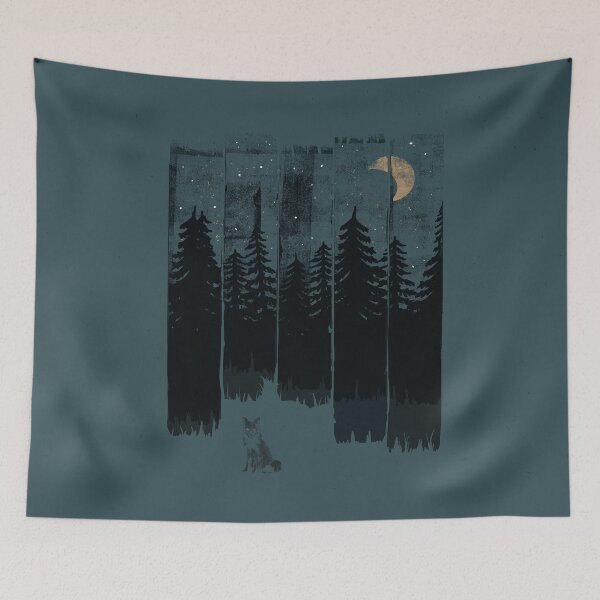 Item preview, A Fox in the Wild Night designed and sold by ndtank.