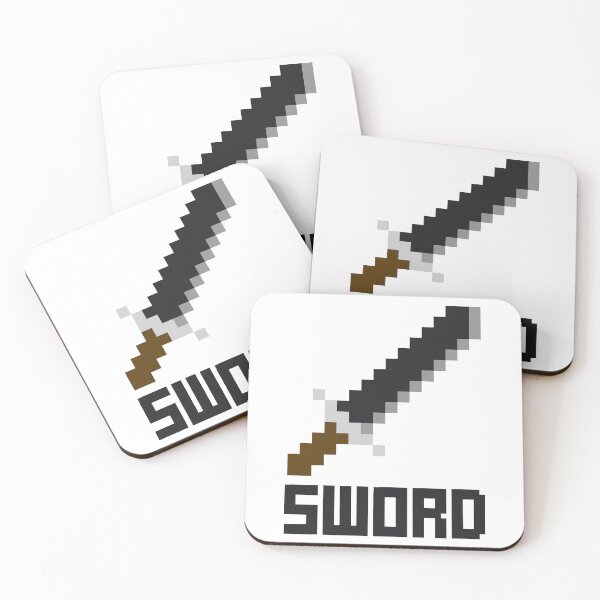 Item preview, Retro Pixel Art Drawing of a Sword with SWORD Quote designed and sold by RiciPaneto.