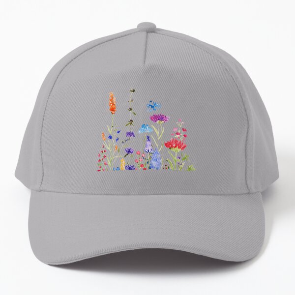Item preview, hand painted colorful wild flowers watercolor painting designed and sold by ColorandColor.