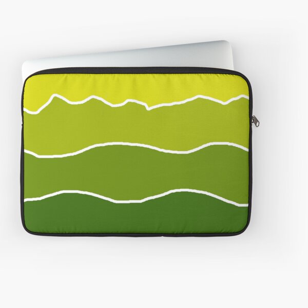 Landscape Staggered Green Laptop Sleeve