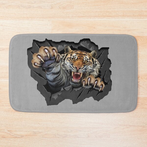 Item preview, Angry Tiger Attack designed and sold by hazaraart.