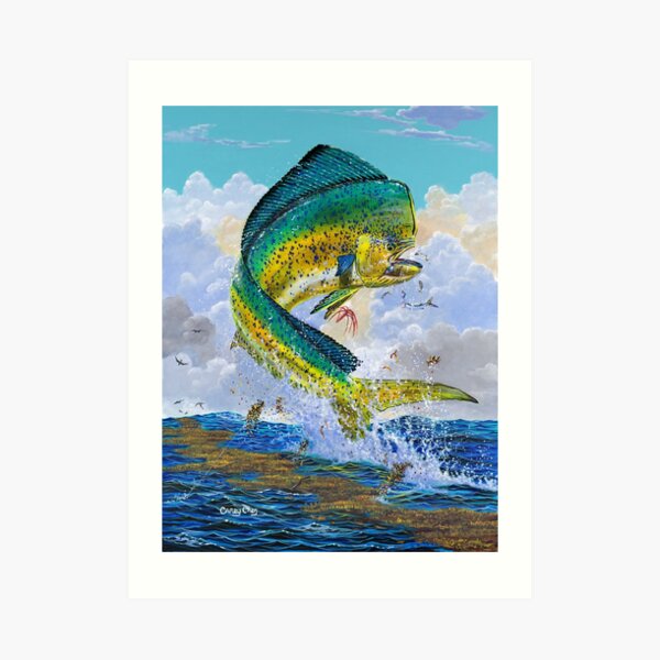 Mahi Hook Up Art Print