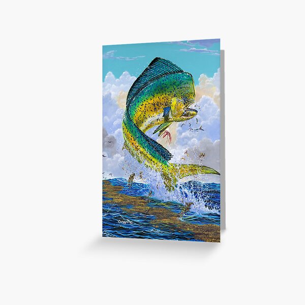 Mahi Hook Up Greeting Card