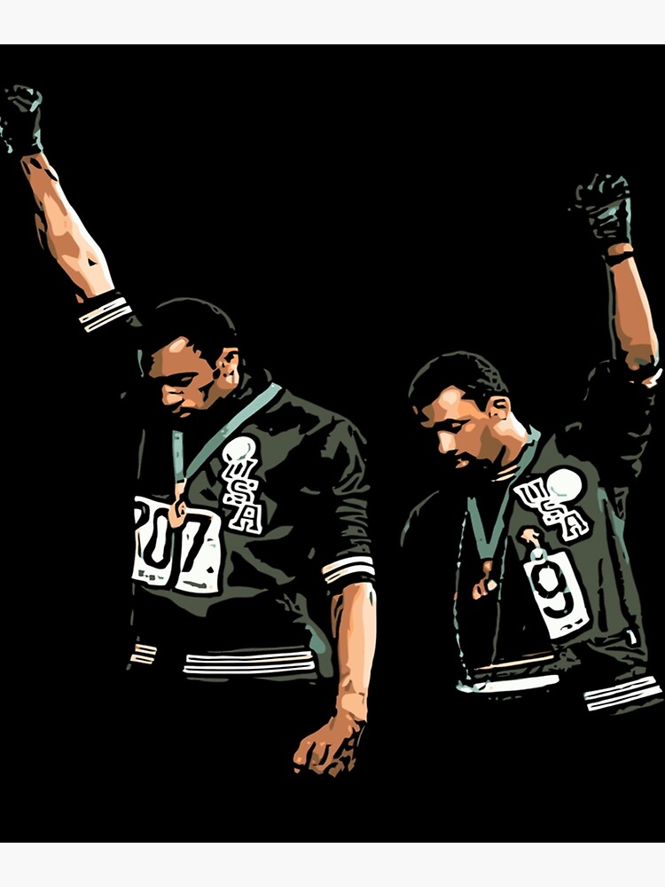 Lámina fotográfica «Ilustración del saludo del poder negro de los