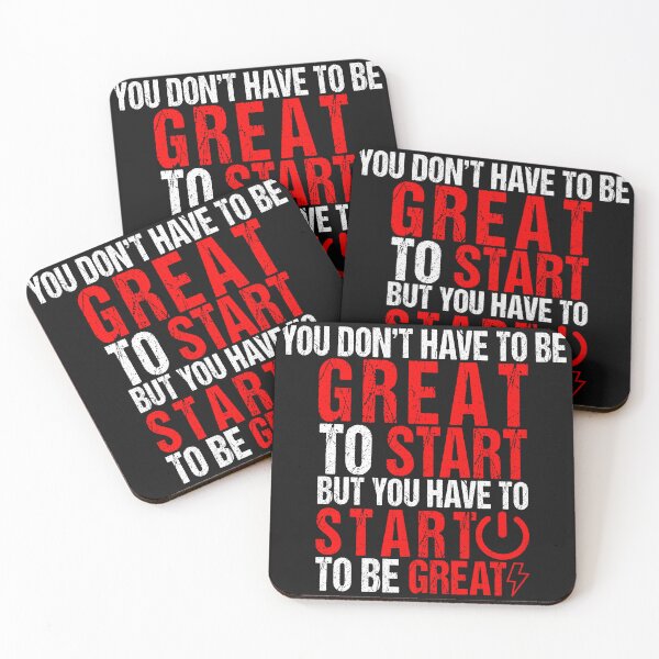 Item preview, QUOTE by Zig Ziglar - You Don't Have To Be Great To Start, But Have To Start To Be Great designed and sold by Limitless Store.