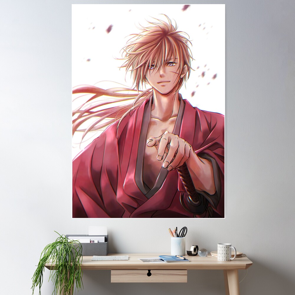 Ukeclvd Rurouni Kenshin Poster Japan Manga Himura Kenshin Personality Anime  Decorative Painting Wall Art Canvas Posters Gifts 12x18 inch No Frame