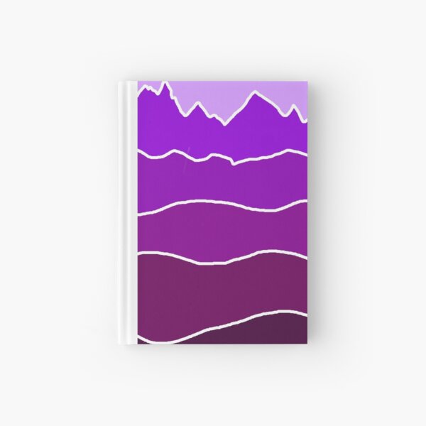 Landscape Staggered Purple Hardcover Journal